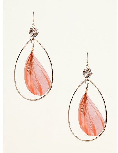 Feather Drop Earrings