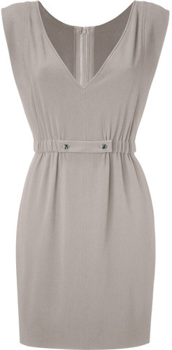 Azzaro Dove Grey Crepe Dress