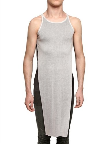 Gareth Pugh - Bicolored Rib Tencel Jersey Tank Top