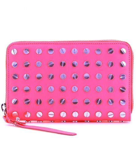 McQ Alexander McQueen NAIL-HEAD EMBELLISHED LEATHER WALLET