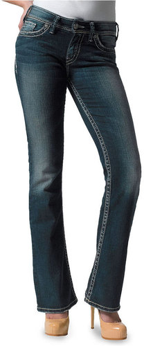 Silver Jeans Juniors Jeans, Suki Bootcut, Dark Wash