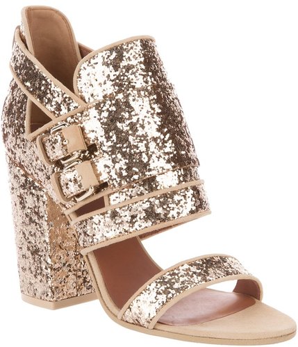 Givenchy Glitter block heel sandal