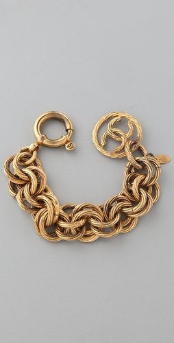 Wgaca Vintage Vintage Chanel Circle Links Bracelet