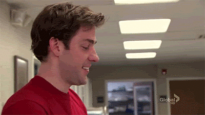 Then, during the company picnic, Jim finds out that Pam's pregnant and can't hold back the tears.
Then, during the company picnic, Jim finds out that Pam's pregnant and can't hold back the tears.