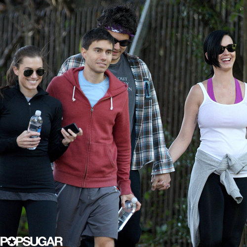 Katy Perry and Allison Williams Pair Up For a Walk With Their Guys Katy Perry and Allison Williams Pair Up For a Walk With Their Guys