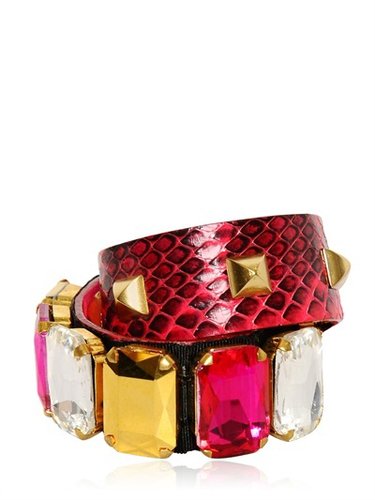 Gedebe - Crystal & Studs Snake Bracelet