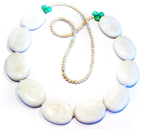 White necklaces