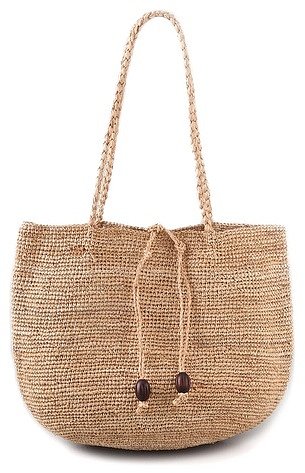 Bop basics Raffia Carryall Bag