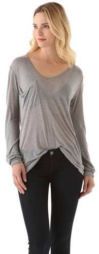 Kain label V Neck Pocket Shirt with Long Sleeves