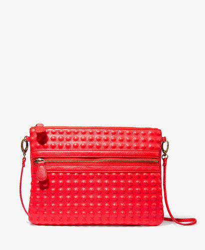 FOREVER 21 Textured Dot Crossbody