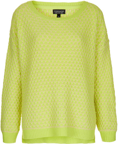 Knitted Tuck Stitch Jumper