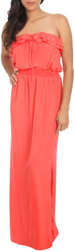 Petite Ruffle Maxi Dress