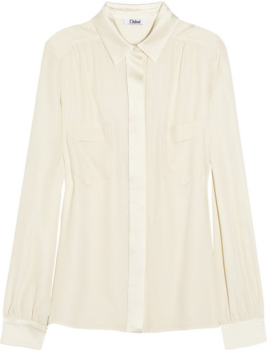 Chloé Silk-crepe blouse
