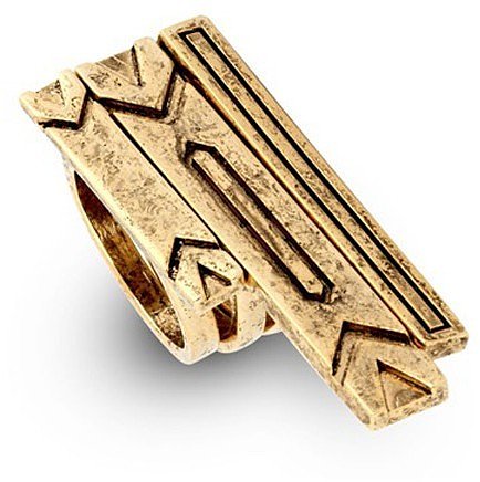 House of Harlow 1960 Jewelry Engraved Three Set Stacking Rings