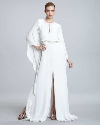 Naeem Khan Embroidered-Waist Caftan