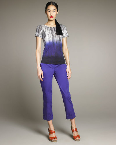 Reed Krakoff Shrunken Snake-Print Tee