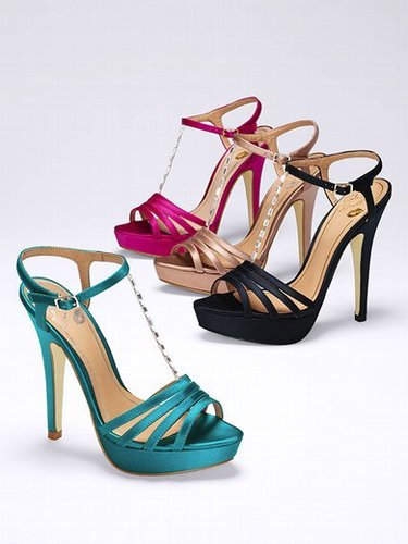 Colin Stuart Jeweled T-strap Sandal