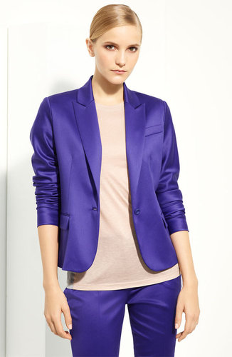 Reed Krakoff Wool Blend Sateen Jacket