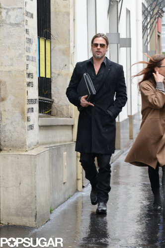 Brad Pitt went furniture shopping in Paris after news broke that his and Angelina Jolie's wine, Miraval, sold out of its first batch in just five hours.
Brad Pitt went furniture shopping in Paris after news broke that his and Angelina Jolie's wine, Miraval, sold out of its first batch in just five hours.