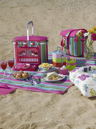 Epicurean Disco Stripe Picnic Blanket