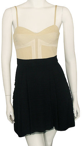 Diane Von Furstenberg Tiny Dancer Dress In Black & Cream