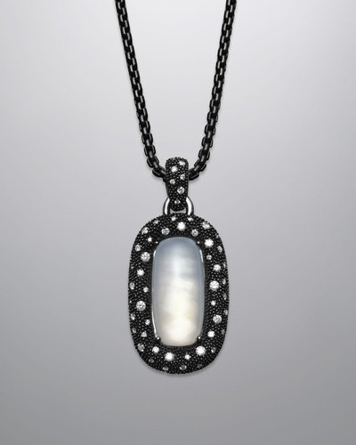 David Yurman Moonlight Ice Pendant, Moon Quartz