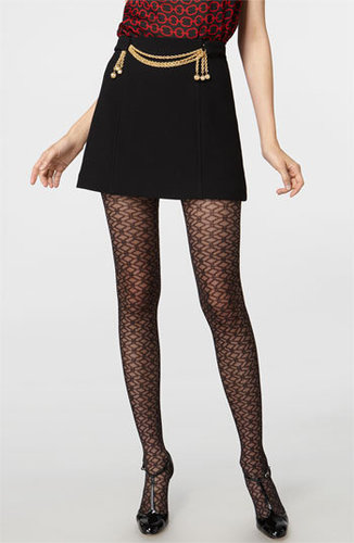 Milly Chain Trim Wool Crepe Miniskirt