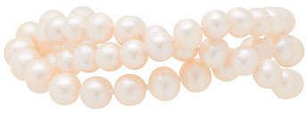 Twisted triple-strand pearl bracelet