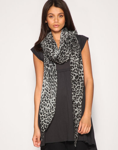 Warehouse Leopard Print Scarf