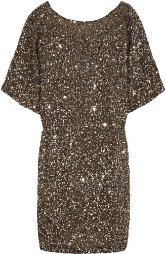Vince Sequined georgette mini dress