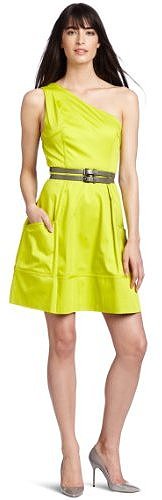 Jessica Simpson Women's Gathered Assymetric Utilitarian Dress