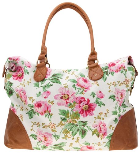 Floral Pattern Weekender Bag
