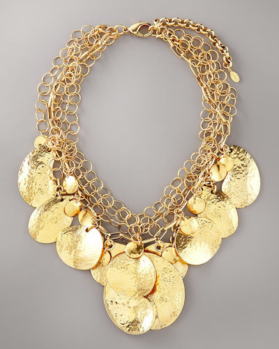 Jose & Maria Barrera Hammered Disc Necklace