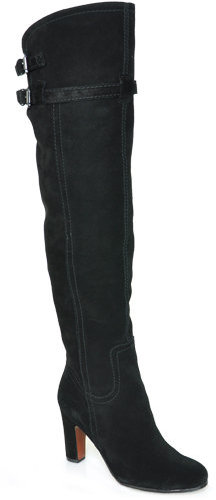 Sam Edelman - Sutton - Black Suede Over the Knee Boot