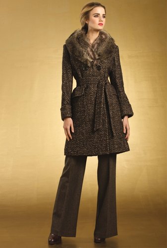 Trina Turk Christina Tweed Coat