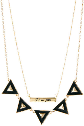 ASOS Two Pack Love Bunting Necklaces