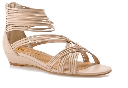 Kelsi by Kelsi Dagger Kirby Wedge Sandal - Nude