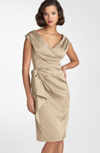 Maggy London Stretch Satin Sheath Dress