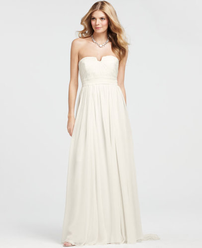 Vintage Silk Strapless Wedding Dress