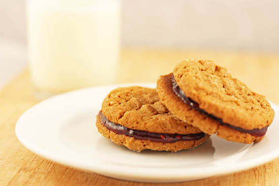 Peanut (or Almond) Butter and Jelly Sandwich Cookies Peanut (or Almond) Butter and Jelly Sandwich Cookies