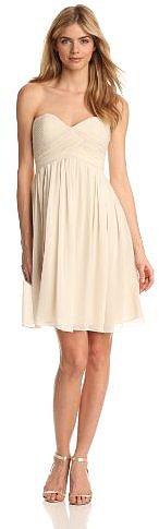 Donna Morgan Women's Strapless Sweetheart Chiffon
