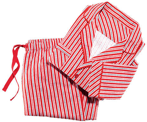Candy Cane Cotton PJ Set in Misses