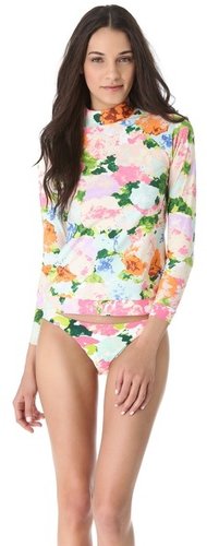 Zimmermann Brightside Rash Guard Top