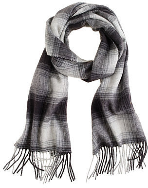 Cashmere plaid scarf