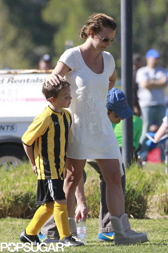 Britney Spears Goes Into Soccer-Mom Mode With Her Little Ones Britney Spears Goes Into Soccer-Mom Mode With Her Little Ones