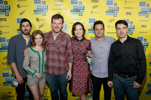 Anna Kendrick and Olivia Wilde linked up with their Drinking Buddies costars for the film's premiere at SXSW.
Anna Kendrick and Olivia Wilde linked up with their Drinking Buddies costars for the film's premiere at SXSW.