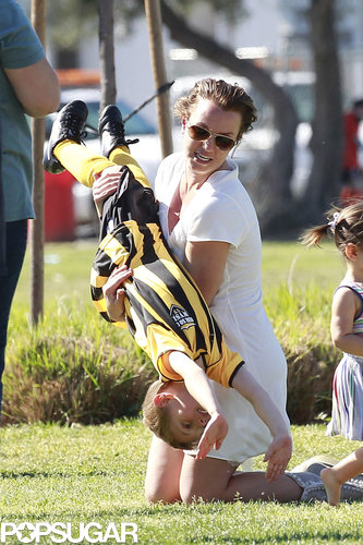 Britney Spears Goes Into Soccer-Mom Mode With Her Little Ones Britney Spears Goes Into Soccer-Mom Mode With Her Little Ones