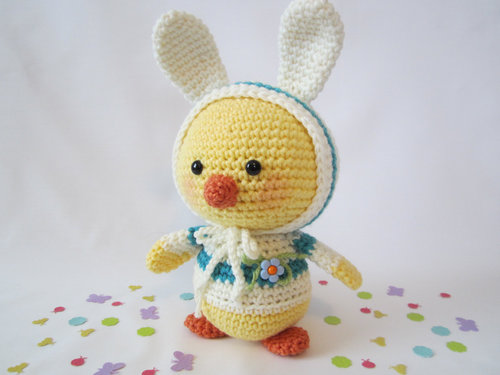 CR Originals Easter Chick in Bunny Ear Hoodie CR Originals Easter Chick in Bunny Ear Hoodie