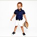 Printed Poplin Star Shirt and White Denim Shorts
