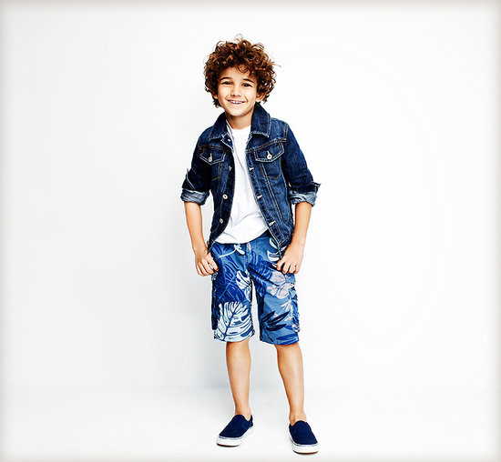 Classic Tee, Denim Jacket, and Cargo Shorts Classic Tee, Denim Jacket, and Cargo Shorts